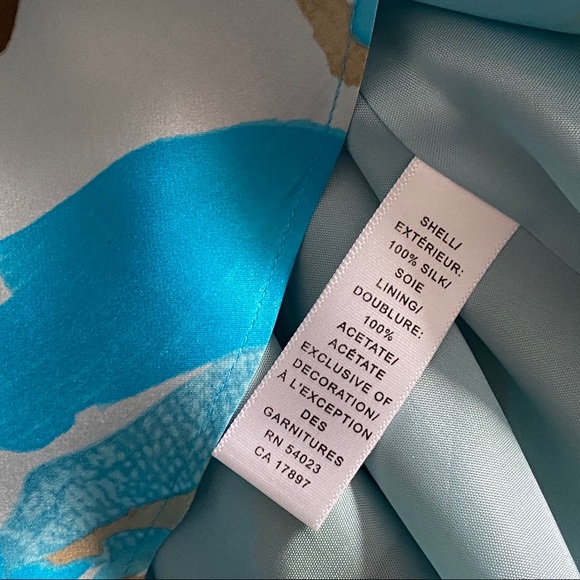 Banana Republic 100% silk A- line size Petite 0P - Picture 5 of 8